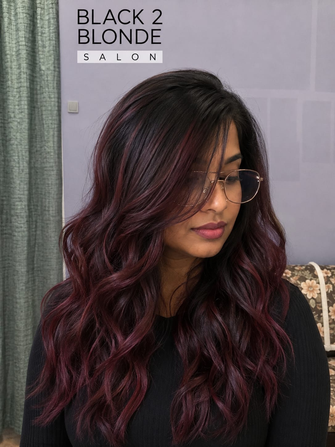 Glossy hair finish